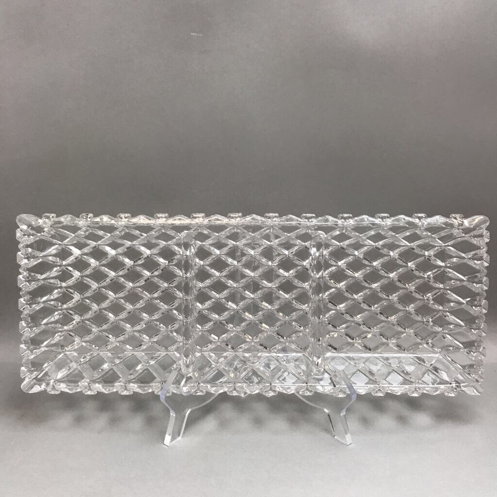 Muirfield Crystal Sectional Fith Avenue LTD Crystal Dish(2x15x6)