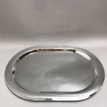 Load image into Gallery viewer, Vintage Hoya Crystal Glass 6 Piece Condiment Set Metal Serving Tray (16x11)(As Is)

