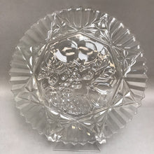 Load image into Gallery viewer, Vintage Federal Glass Pioneer Pattern Serving Dish Clear Fruit Pressed Glass (11&quot;)
