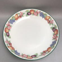 Load image into Gallery viewer, Epoch Market Day Pasta Bowl with Fruit Green Trim E801 (12&quot;)
