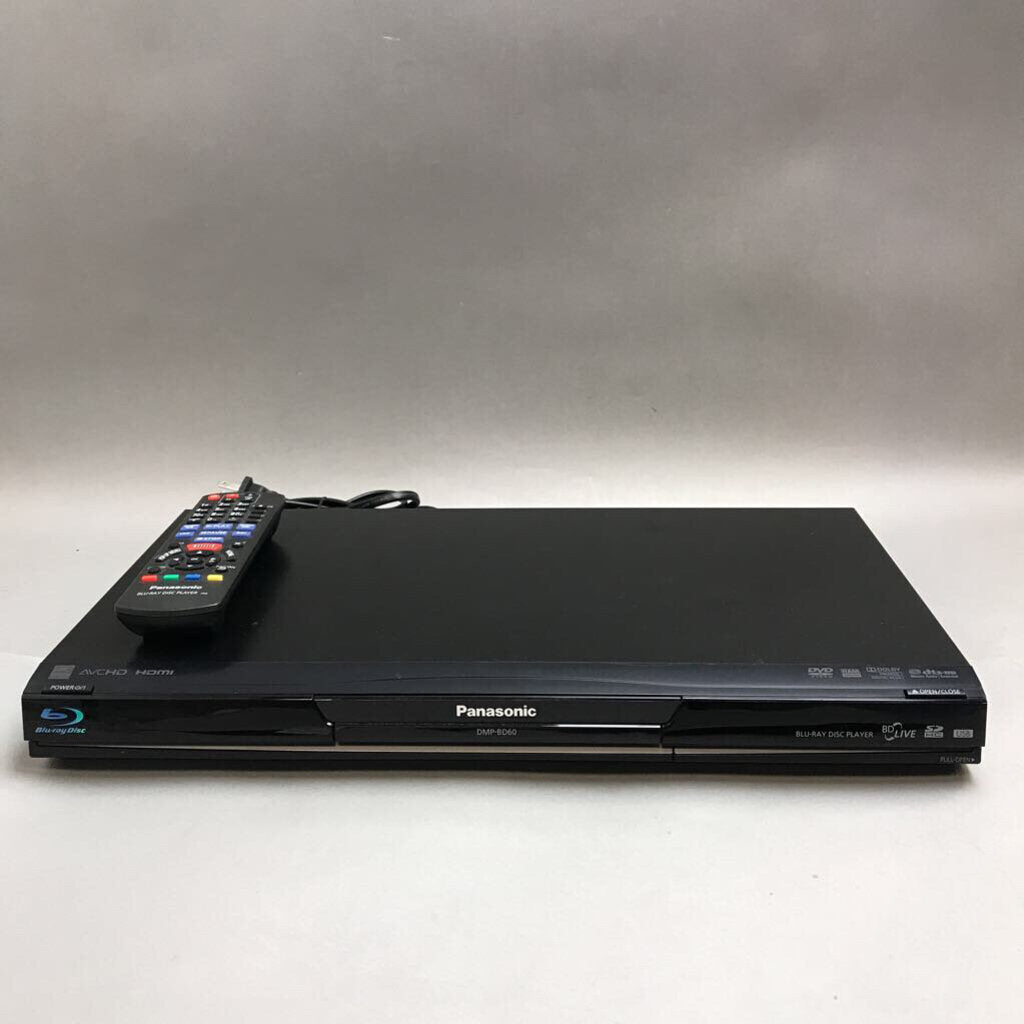 Panasonic DMP-BD60 Blu-Ray / DVD Player w/ Remote (2x17x9.25)