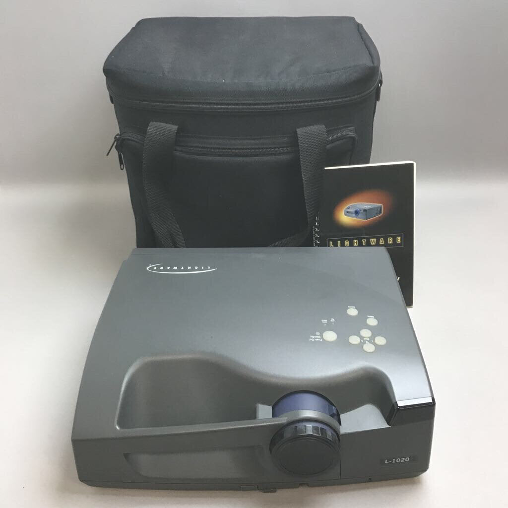 Lightware L-1020 Projector (1024x768; RCA/S-Vid/VGMA) w/ Case, Manual, Accessories (~13x16x10)