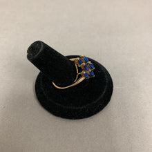 Load image into Gallery viewer, Vintage Gold Vermeil Sterling Lapis Lazuli Ring sz 8.5
