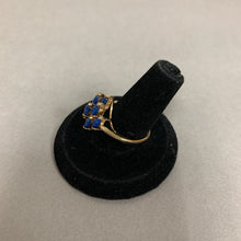 Load image into Gallery viewer, Vintage Gold Vermeil Sterling Lapis Lazuli Ring sz 8.5
