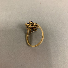 Load image into Gallery viewer, Vintage Gold Vermeil Sterling Lapis Lazuli Ring sz 8.5
