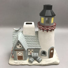 Load image into Gallery viewer, PartyLite Stoney Harbor Lighthouse Tealight Votive Candle Holder
