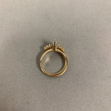 Load image into Gallery viewer, 14K Gold Cubic Zirconia Engagement Wedding Ring Set sz 8 (4.6g)
