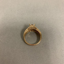 Load image into Gallery viewer, 14K Plumb Gold Cubic Zirconia Engagement Ring sz 8.25 (5.2g)
