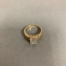 Load image into Gallery viewer, 14K Plumb Gold Cubic Zirconia Engagement Ring sz 8.25 (5.2g)
