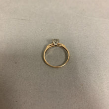 Load image into Gallery viewer, 14K Gold White Topaz Engagement Ring sz 7.75 (1.9g)
