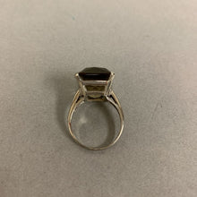 Load image into Gallery viewer, 14K White Gold Smoky Topaz Ring sz 8 (7.0g)
