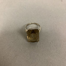 Load image into Gallery viewer, 14K White Gold Smoky Topaz Ring sz 8 (7.0g)
