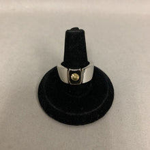 Load image into Gallery viewer, Vintage Speidel Stainless Steel CZ Resin Mod Ring sz 7
