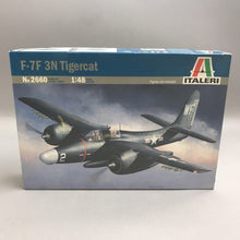 Load image into Gallery viewer, Italeri #F-7 3N Tigercat, 1:48-Scale Model Kit #2660 (2.5x13.5x9.5)
