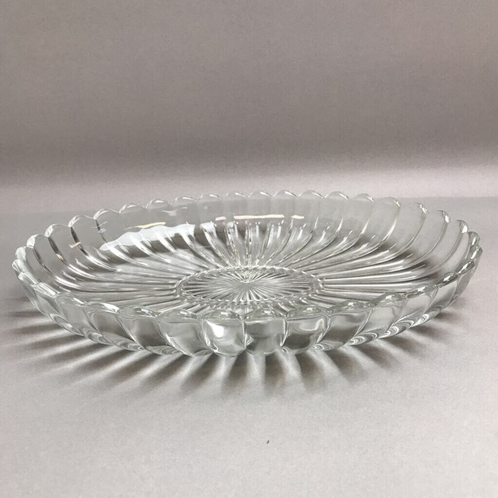 Heisey Crystal Glass Serving Dish