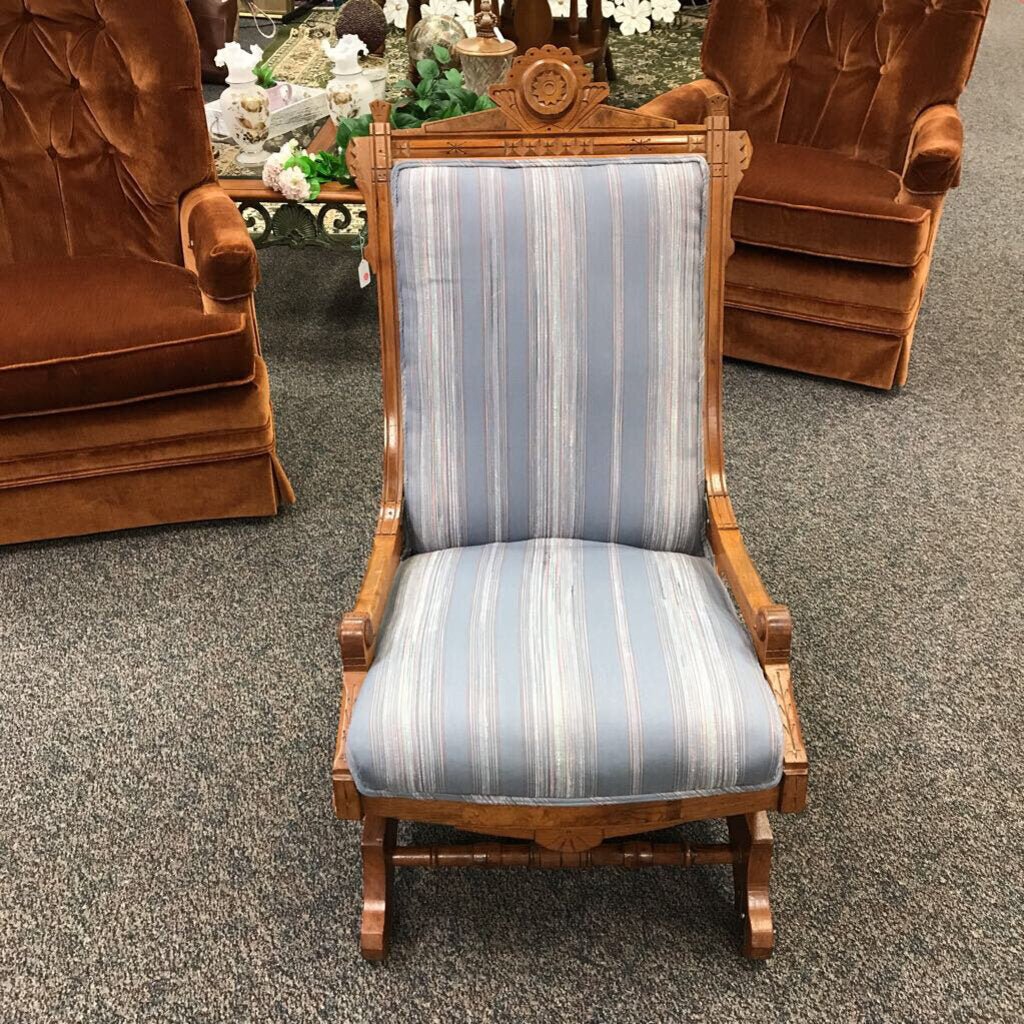 Antique Victorian Platform Rocker (38x22x26)