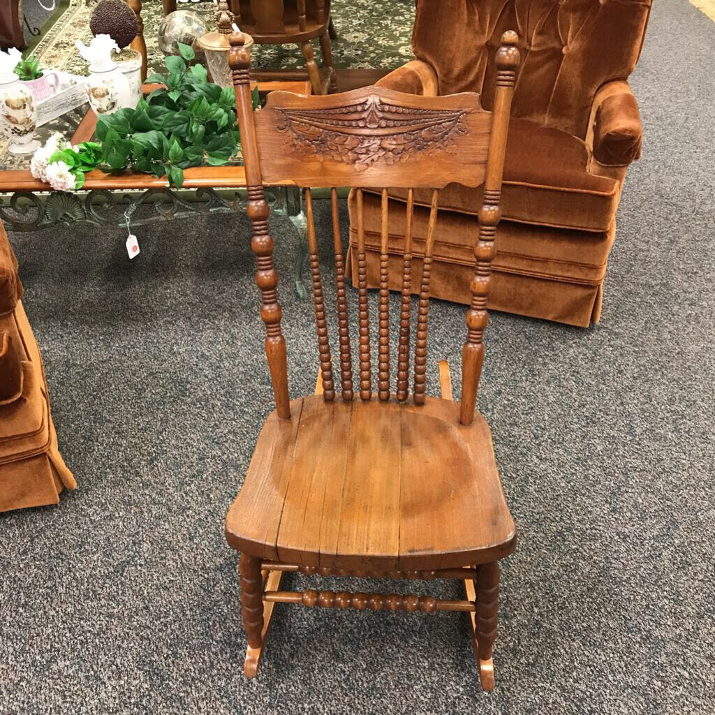 Antique Wood Rocker (38x18x32)