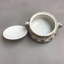 Load image into Gallery viewer, Vintage Old Serving Dish with Lid Victorian Hand Painted Roses (4x6)
