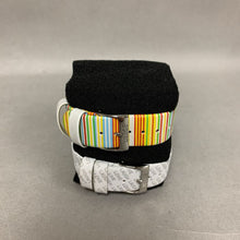 Load image into Gallery viewer, Esprit Live Laugh Love Rainbow Stripe Womens Quartz Watch w/ Interchangeable Band NIB (Needs Battery)

