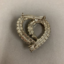 Load image into Gallery viewer, Vintage Clear Rhinestone Deco Brooch Pin (2&quot;)
