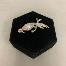 Load image into Gallery viewer, Vintage Bird on Branch Pave Rhinestone Brooch Pin (2.5")
