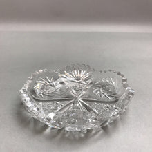 Load image into Gallery viewer, Cut Glass Crystal Trinket Dish (5&quot;)
