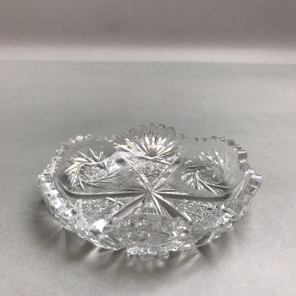 Cut Glass Crystal Trinket Dish (5