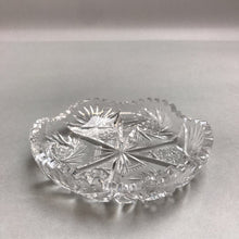 Load image into Gallery viewer, Cut Glass Crystal Trinket Dish (5&quot;)
