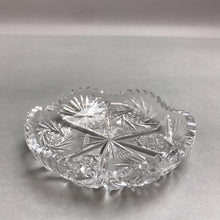 Load image into Gallery viewer, Cut Glass Crystal Trinket Dish (5")
