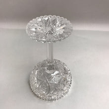 Load image into Gallery viewer, Vintage Clear Glass Compote Sawtooth Rim (8&quot;)
