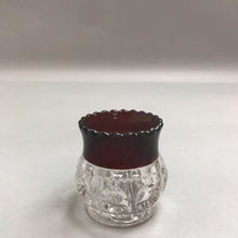 Load image into Gallery viewer, Vintage Ruby Red Glass Toothpick Holder (3in)
