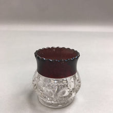 Load image into Gallery viewer, Vintage Ruby Red Glass Toothpick Holder (3in)

