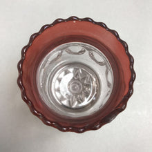 Load image into Gallery viewer, Vintage Ruby Red Glass Toothpick Holder (3in) (As Is)
