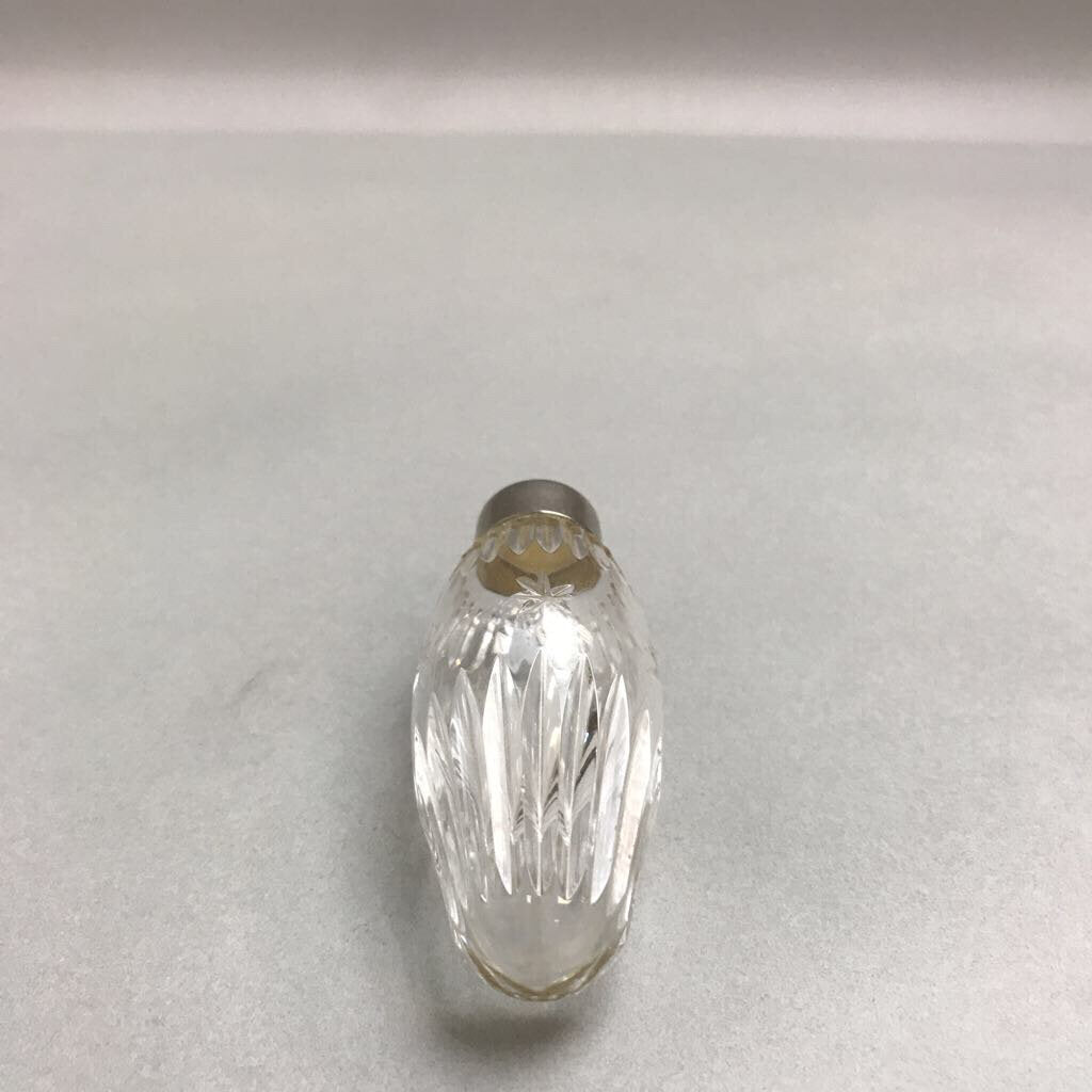 Lenox Hand Blown Lead Crystal Ornament-shaped Like Tree Light with Silver Band (3.5