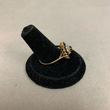 Load image into Gallery viewer, 14K Gold Spinel Diamond Ring sz 8 (3.3g)
