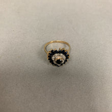 Load image into Gallery viewer, 14K Gold Spinel Diamond Ring sz 8 (3.3g)
