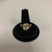Load image into Gallery viewer, 14K Plumb Gold Adventurine Diamond Ring sz 8 (3.0g)
