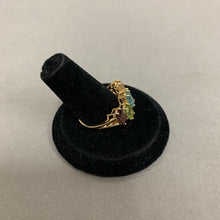 Load image into Gallery viewer, 10K Gold Garnet Topaz Amethyst Peridot Citrine Ring sz 8 (3.0g)

