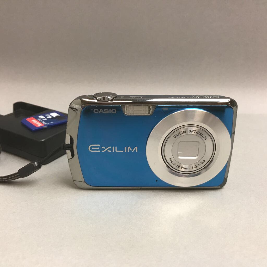 Casio EXILM EX-S5 10.1MP Blue Digital Camera w/ Accessories