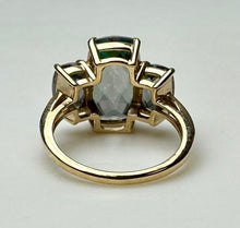 Load image into Gallery viewer, 10K Gold Mystic Topaz Ring sz 6 (4.4g)
