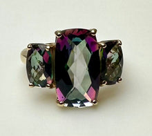 Load image into Gallery viewer, 10K Gold Mystic Topaz Ring sz 6 (4.4g)
