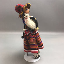 Load image into Gallery viewer, Vintage Handmade Embroidered Peruvian Doll (14in)
