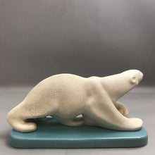 Load image into Gallery viewer, Ceramic Polar Bear with Cubs Statue
