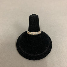 Load image into Gallery viewer, Sterling Triple Moon Stamped Band Ring Signed sz 5
