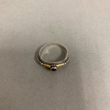 Load image into Gallery viewer, Sterling 14K Gold Accent Garnet Balinese Ring sz 8
