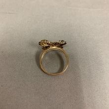 Load image into Gallery viewer, Ross Simons Sterling Gold Plated Multi-Gem Butterfly Ring sz 8
