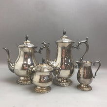Load image into Gallery viewer, Vintage William Rogers Silverplate Coffee Tea 4 Piece Set
