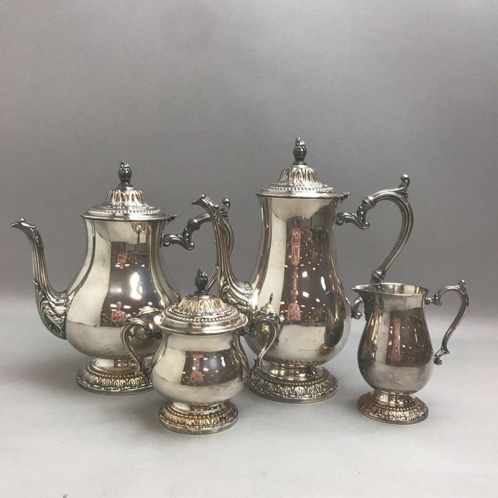 Vintage William Rogers Silverplate Coffee Tea 4 Piece Set