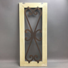 Load image into Gallery viewer, Rustic Wood &amp; Cast Metal Wall Decor (30x13)(2 Available)

