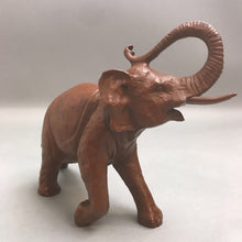 Load image into Gallery viewer, Orange Resin Elephant Statue (8inx7in)
